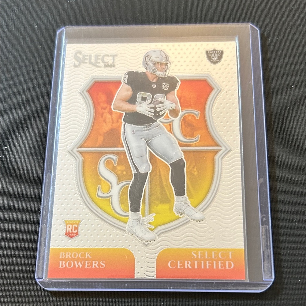 2024 Panini Select Certified Rookie Brock Bowers #7 RC Las Vegas Raiders